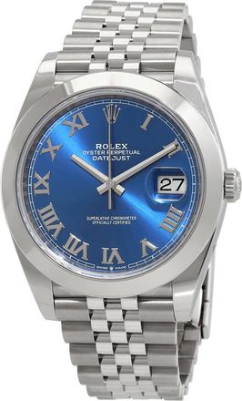 Rolex Datejust 41 Automatic Blue Dial Mens Jubilee Watch 126300BLRJ