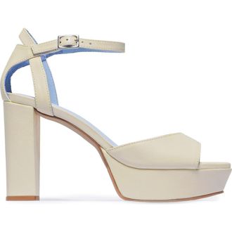 Bernardo Valeria Platform High Heeled Sandal in Eggshell at Nordstrom, Size 7.5