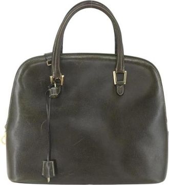 Ferragamo Pre-owned Handtas - Dames - Vintage Handtas - Groen - ONE Size - Leer - Vintage