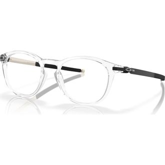Oakley 52mm Round optical glasses in Transparent at Nordstrom