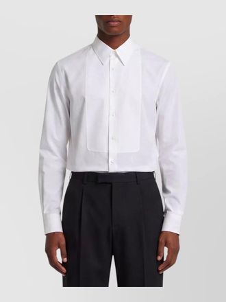 Saint Laurent cotton regular-fit tuxedo shirt