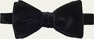 Ralph Lauren Purple Label Mens Solid Cotton Bow Tie
