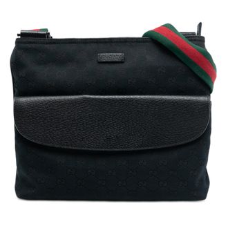 Gucci Tweedehands Gg Canvas Web Schoudertas
