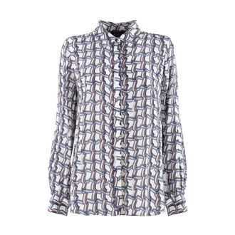 Nenette Camisa de Viscosa con Estampado Geom&eacute;trico - Blouses & Shirts - Mujer - Negro - 2XL