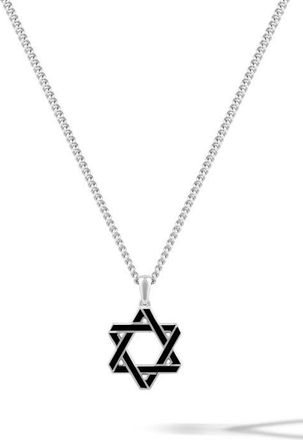 Vincero Star of David Pendant Necklace in Silver at Nordstrom