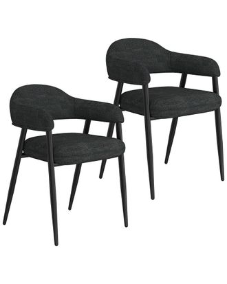 Worldwide Home Furnishings Set Of 2 Contemporary Dining Chair