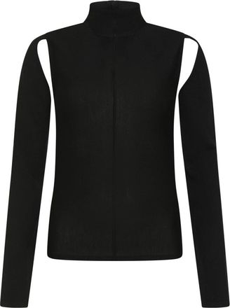 Khaite Marlowe Knit Top - Dames - Coltruien - Zwart - M - Wol - Truien & Vesten