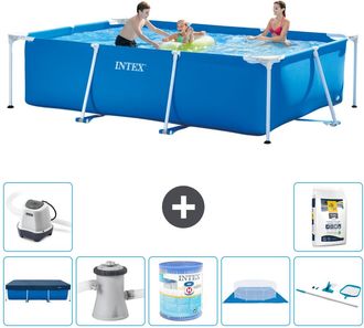 Intex Piscina Con Estructura Rectangular - 300x200x75 Cm - 7-piezas S30175