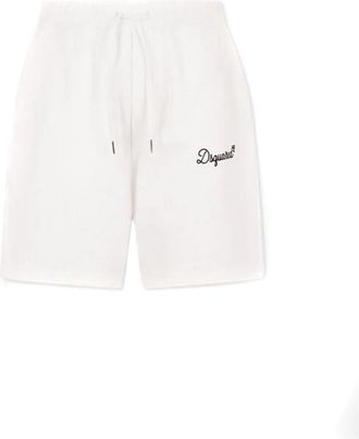 Dsquared2 Broek - Heren - Korte Broeken - Wit - M - Katoen - Korte Broeken