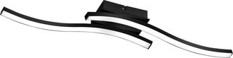 Trio Leuchten Trio Lighting - Plaf&oacute;n Dise&ntilde;o Doble Varilla Led 3000k Ruta Negro Trio Iluminaci&oacute;n
