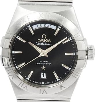 Omega Pre-owned Stainless Steel watches - Heren - Vintage Horloges - Zwart - ONE Size - Vintage