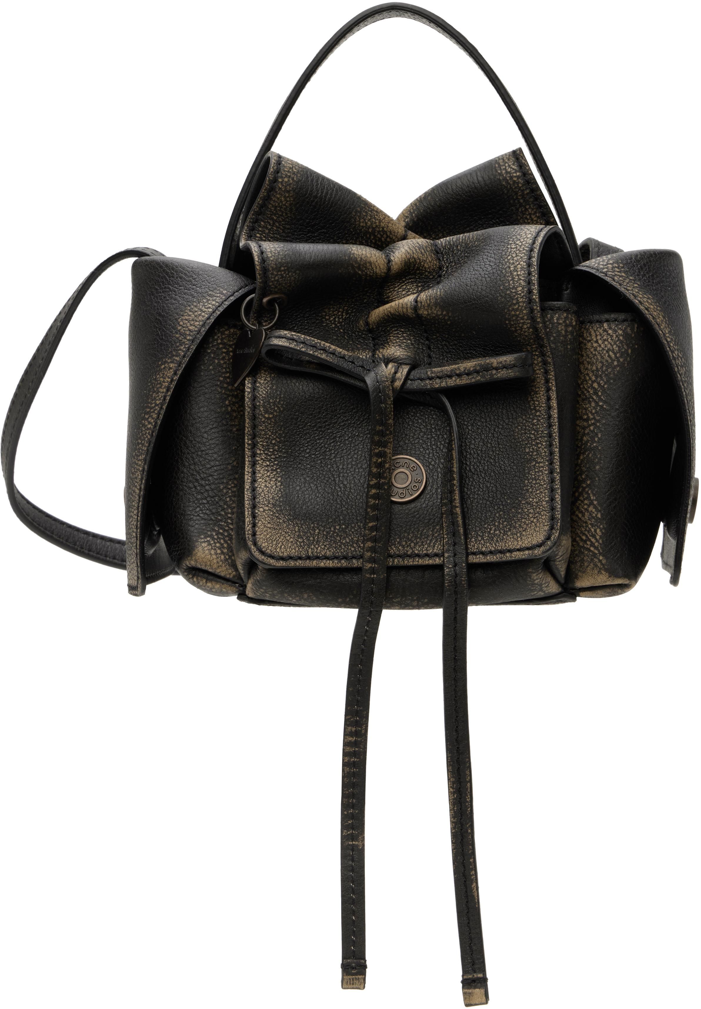 ACNE STUDIOS｜D-ring mini shell crossbag FN-UX-BAGS000154 ACNE STUDIOS D-Ring Shell Backpack in BLACK | endource