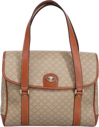 Celine Beige Canvas Handbag (Pre-Owned)
