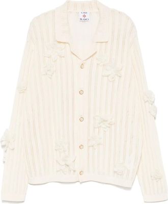 Casablanca Camicia a fiori - Bianco