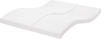 vidaXL Colch&oacute;n De Espuma De 7 Zonas Dureza 20 Ild Blanco 180x220 Cm Vidaxl