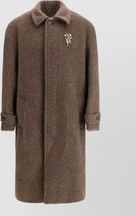 Golden Goose viscose single breasted coat