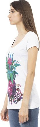 Just Cavalli White Cotton Women T-Shirt
