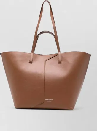 Emporio Armani leather panelled tote bag