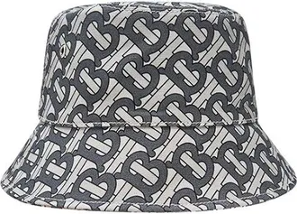 Burberry Grey TB Monogram Bucket Hat Size S