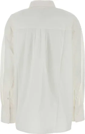 Lois Embroidered Cotton Poplin Shirt - White