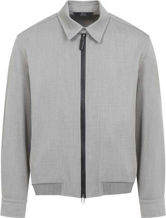 Brioni Zip-Up Blouson Jacket