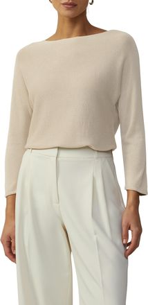 s.Oliver Black Label Strickpullover S.OLIVER BLACK LABEL, Damen, Gr. 48, beige (sand), Feinstrick, Obermaterial: 90% Viskose, 10% metallisierte Fasern, gl&auml;nzend, regular f