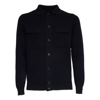 FILIPPO DE LAURENTIIS Cardigans, male, Blue, Size: L Field Jacket