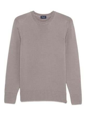 Drumohr round-neck merino wool sweater - Grey