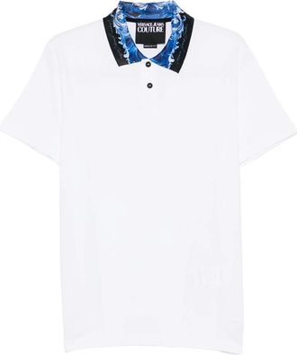 Versace Jeans Couture Floral-print Polo Shirt