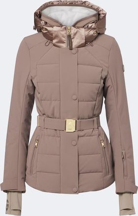 Bogner Elva belted hooded ski jacket