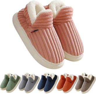 Generic Cloud Slippers Women Men Unisex Winter Cozy Plush Warm Home Slippers Fleece Lining Thermal Bootie With Memory Foam Non-slip Ladies Slipper Comfortable