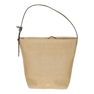 Pinko Shoulder Bags, female, Beige, Size: ONE SIZE Big Bucket Bag