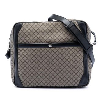 Gucci Pre-owned Gucci Diamante Coated Canvas Messenger Bag 267878 204991