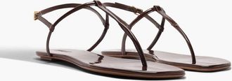 Schutz Womens Elsha Flat Sandal In Brown