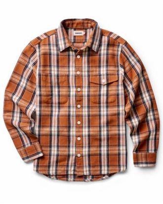 Taylor Stitch Mens The Crater Shirt In Brick Plaid