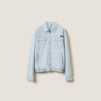 Miu Miu Chambray blouson jacket