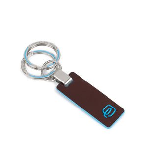 Piquadro Keyrings, unisex, Brown, Size: ONE SIZE Mens two-ring keychain
