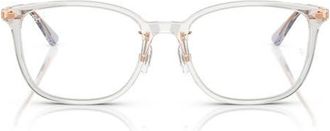 Ray-Ban 52mm Pillow Optical Glasses in Clear at Nordstrom