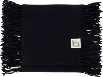 Toteme Sciarpa con nappe in cashmere - - Accessories - Donna - Nero - ONE SIZE