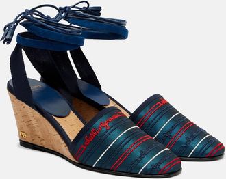 Valentino Garavani Espadrillas con zeppa La Cruisette con ricamo