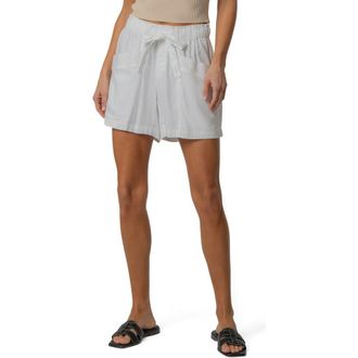 Kut from the Kloth Preston High Waist Linen Blend Shorts in White at Nordstrom, Size X-Small