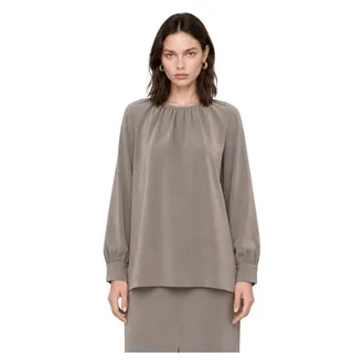 Kocca Dames, Blouses & Shirts, Grijs, Maat: S Tweed