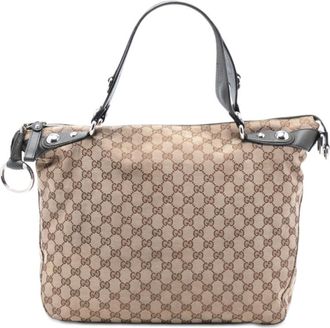 Gucci Pre-owned Gucci Large GG Canvas Icon Bit Satchel Ladies PP9U8O0CRAP4I64W