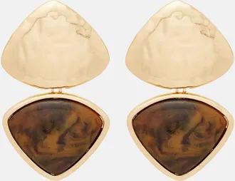 Self Portrait Embellished drop earrings