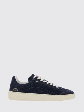 Dsquared2 Sneakers basse in pelle di vitello scamosciata con logo laterale