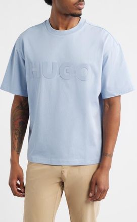 HUGO BOSS Dinkee Logo T-Shirt in Med Purple at Nordstrom, Size Xx-Large