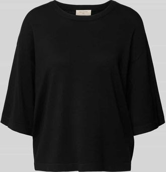 Freequent Strickshirt aus Viskose-Mix Modell Conny in Black, Gr&ouml;&szlig;e XXL