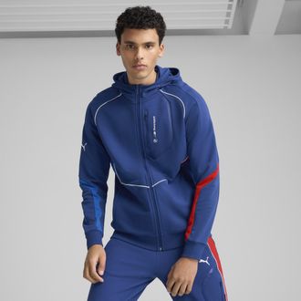 Puma Giacca con cappuccio BMW M Motorsport da uomo, Abbigliamento, Blu, S