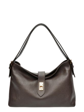 Anna Luchini Bordeauxrood Rundleer Tas