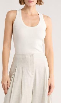 TWP Scoop Neck Knit Tank in Ivory at Nordstrom Rack, Size X-Large